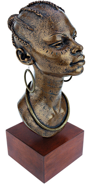 African Princess Bust Statue
